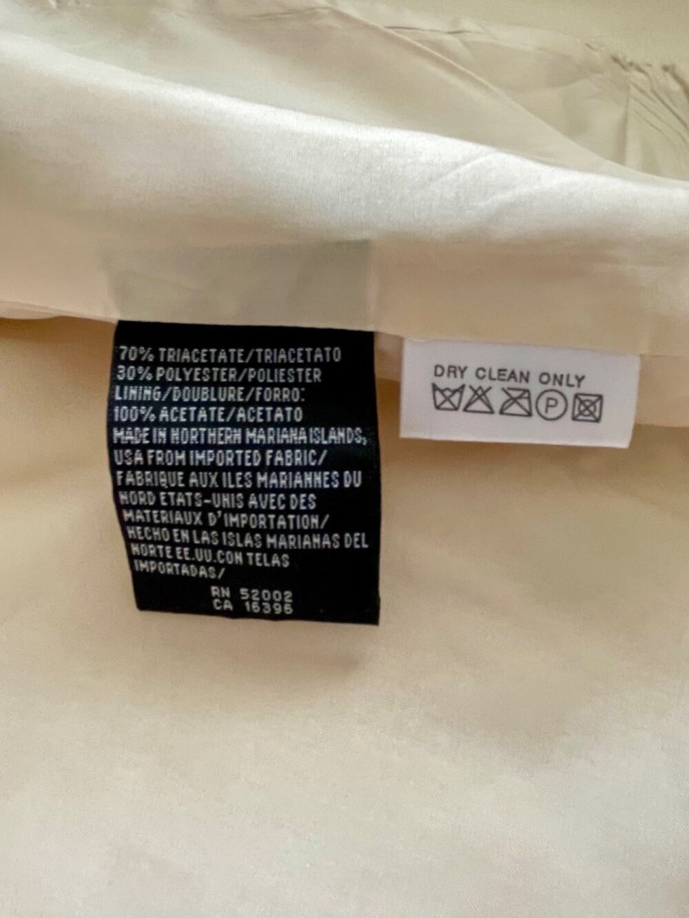 Vintage 1990s Liz Claiborne Classics Structured Cream Blazer Size 10 - Picture 14 of 14